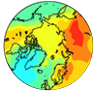Heat map of globe