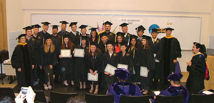 UW ESS UnderGraduate Students of 2007 group photo