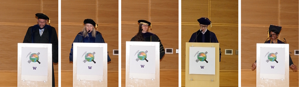Five Speakers Composite Photo at Graduation 2023